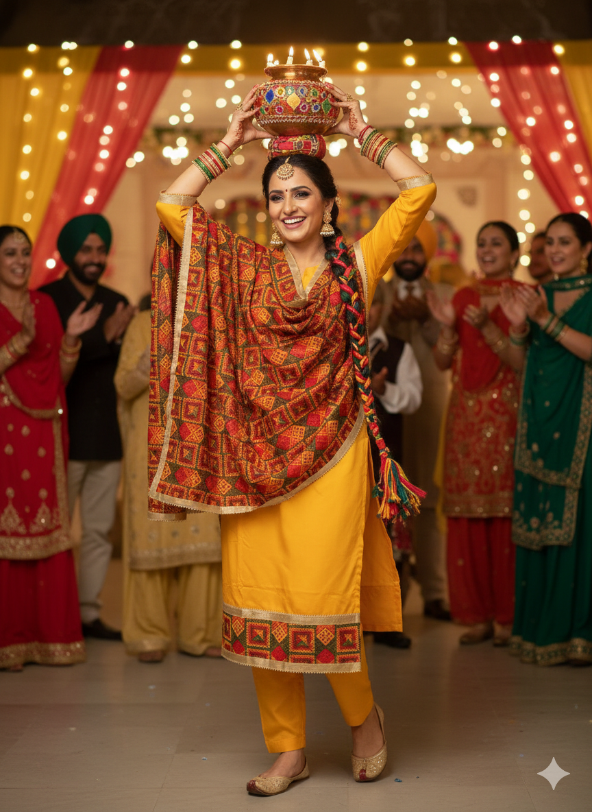 Unstitched PHULKARI suit