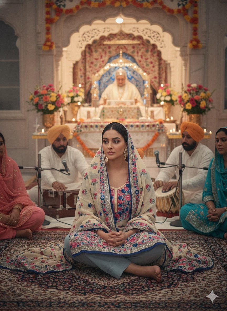 Georgette unstitched suit