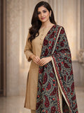Brown Unstitched Kashmiri suit