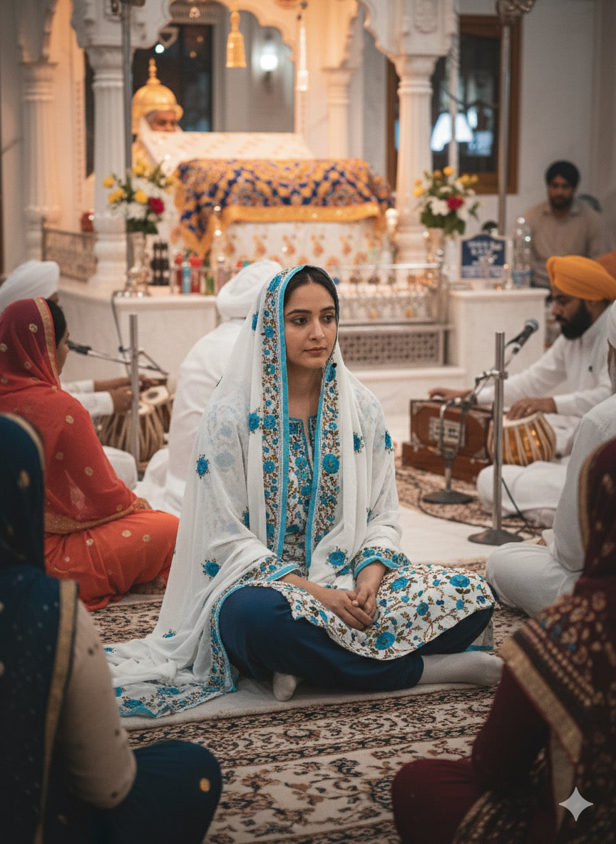 Georgette unstitched suit