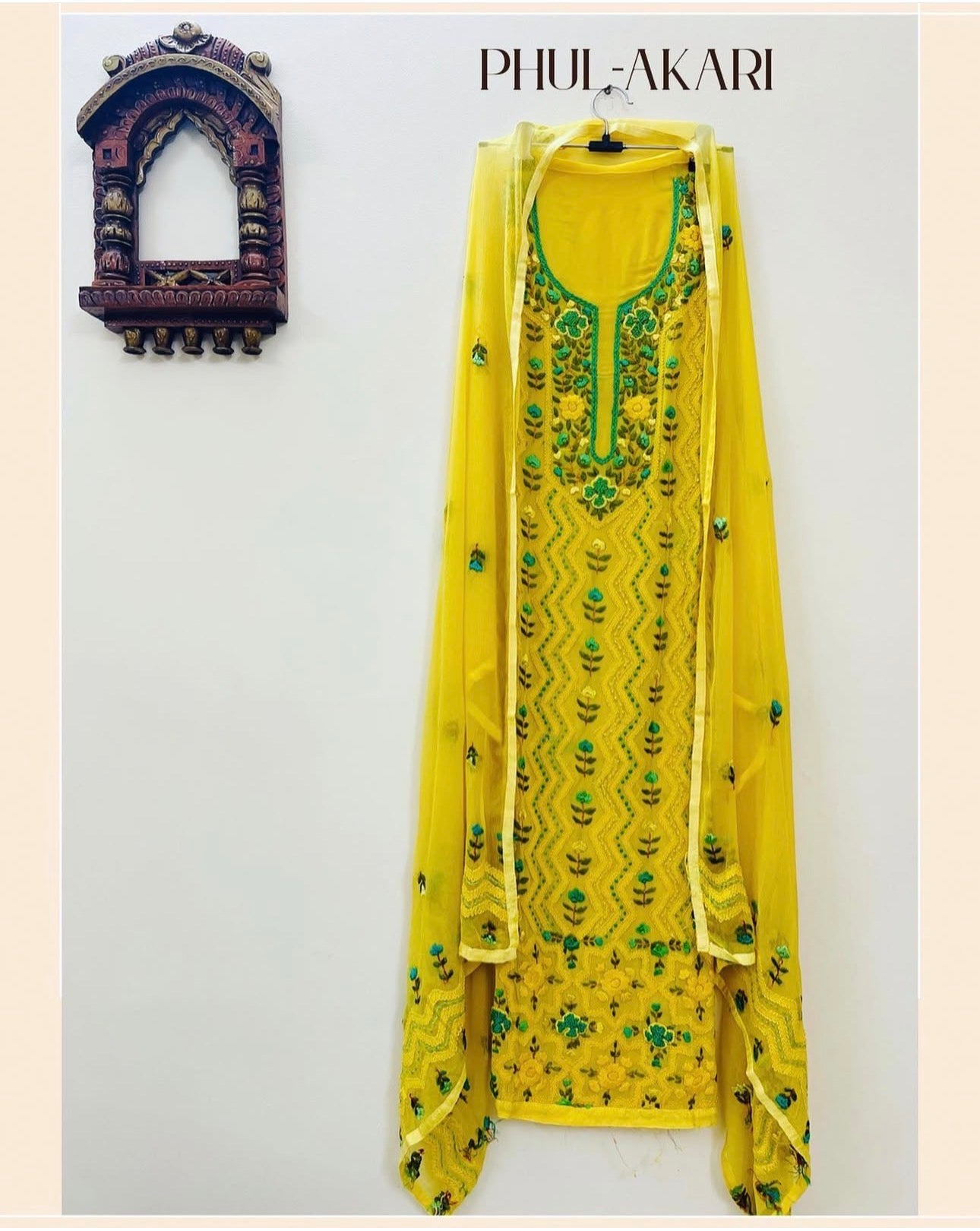 Yellow French knot suit