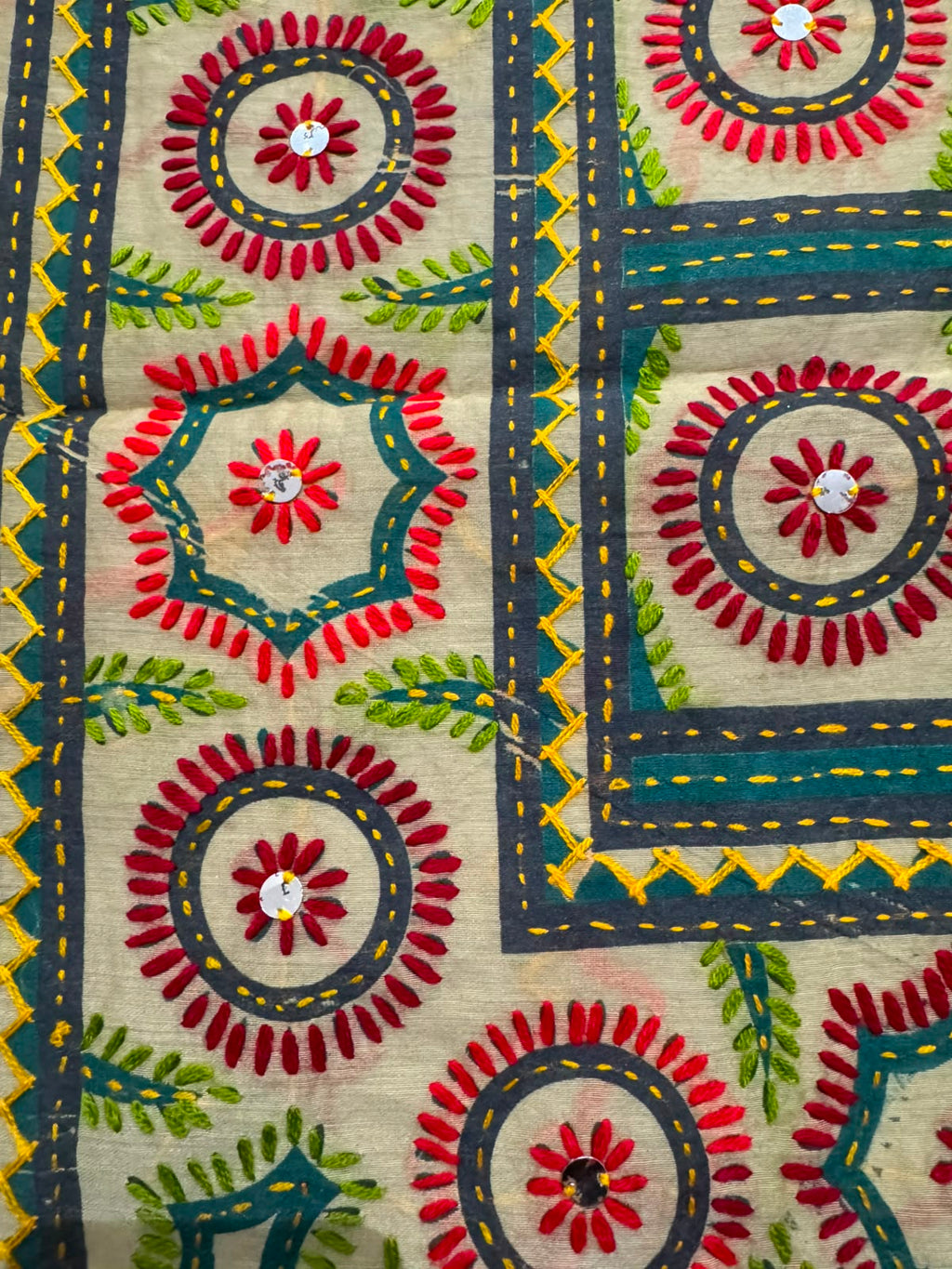 Multi Handcrafted kalamkari dupatta