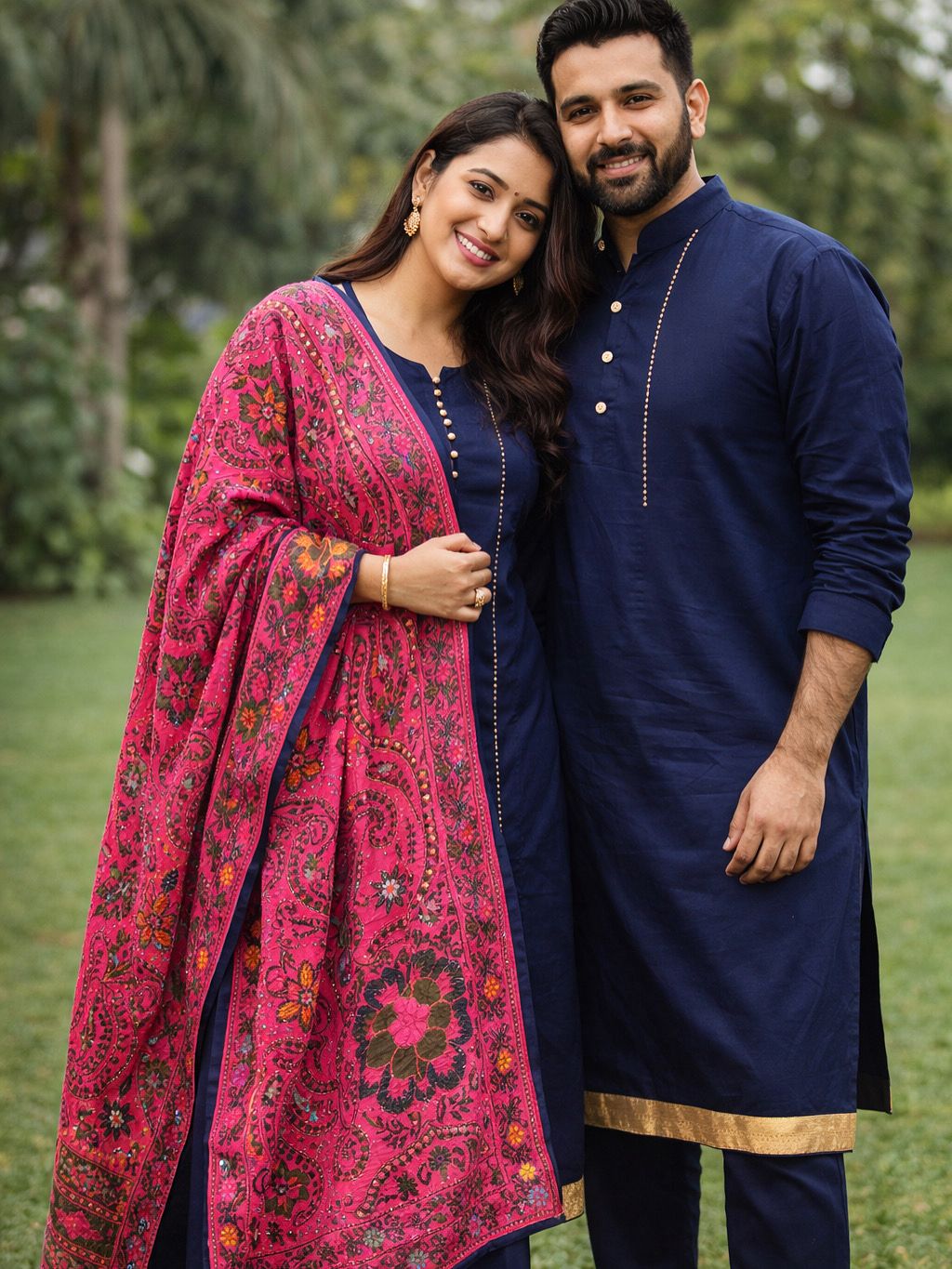 Blue Kalamkari Suit