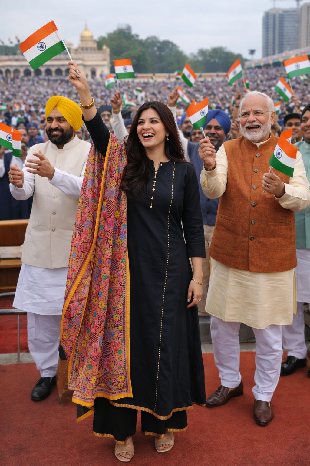 Black Kalamkari Suit