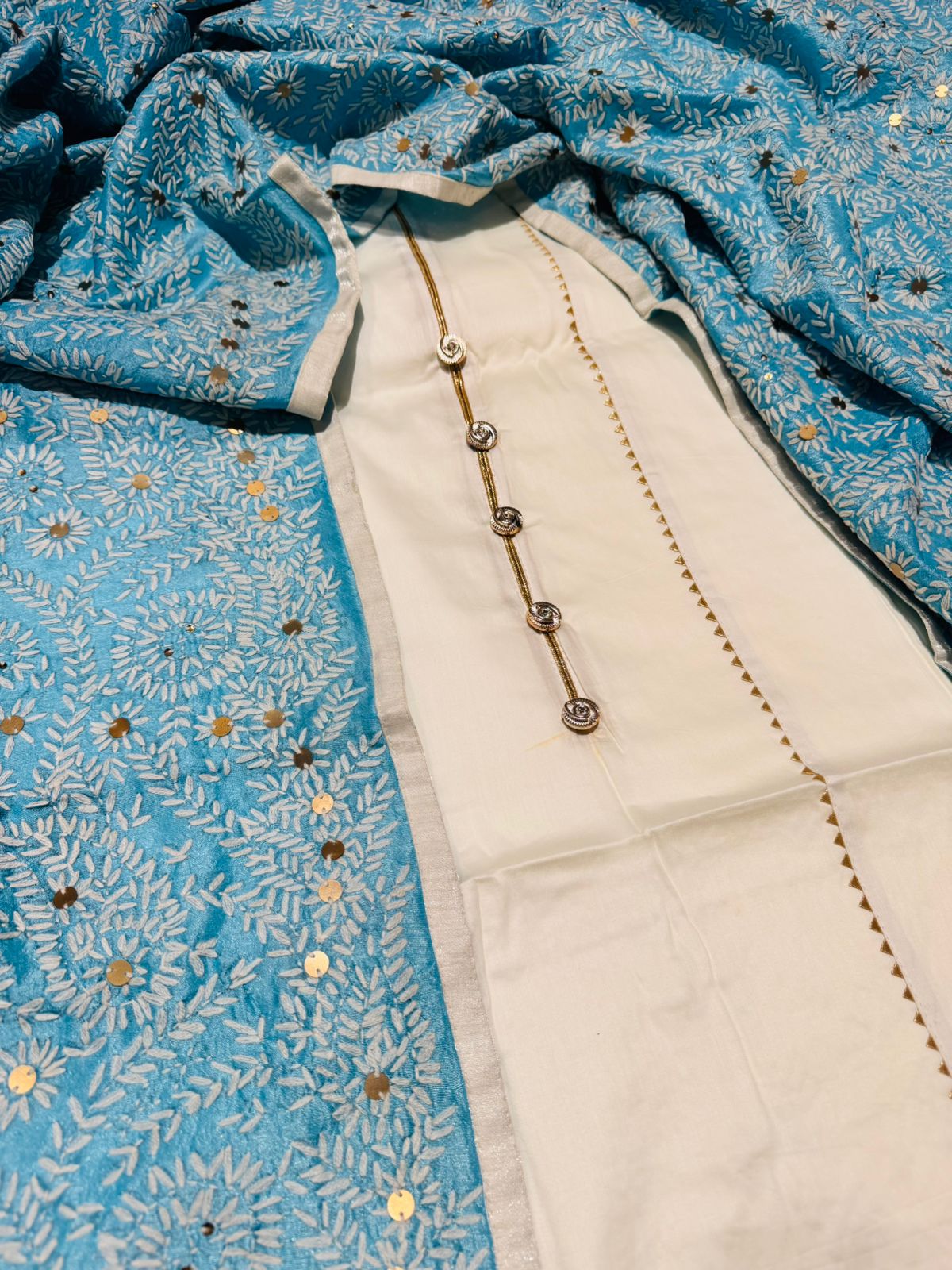 Blue Kashmiri Suit