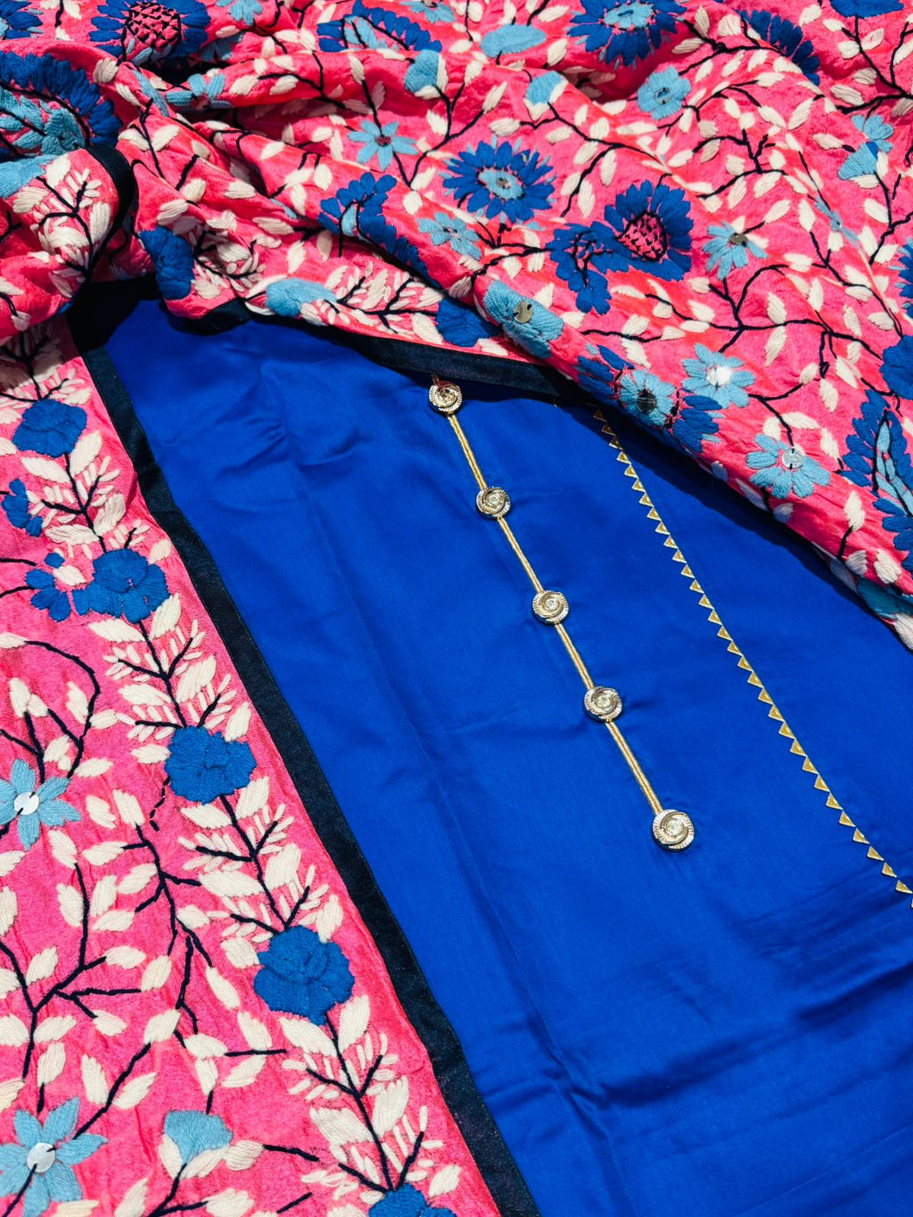 Blue Kashmiri Suit