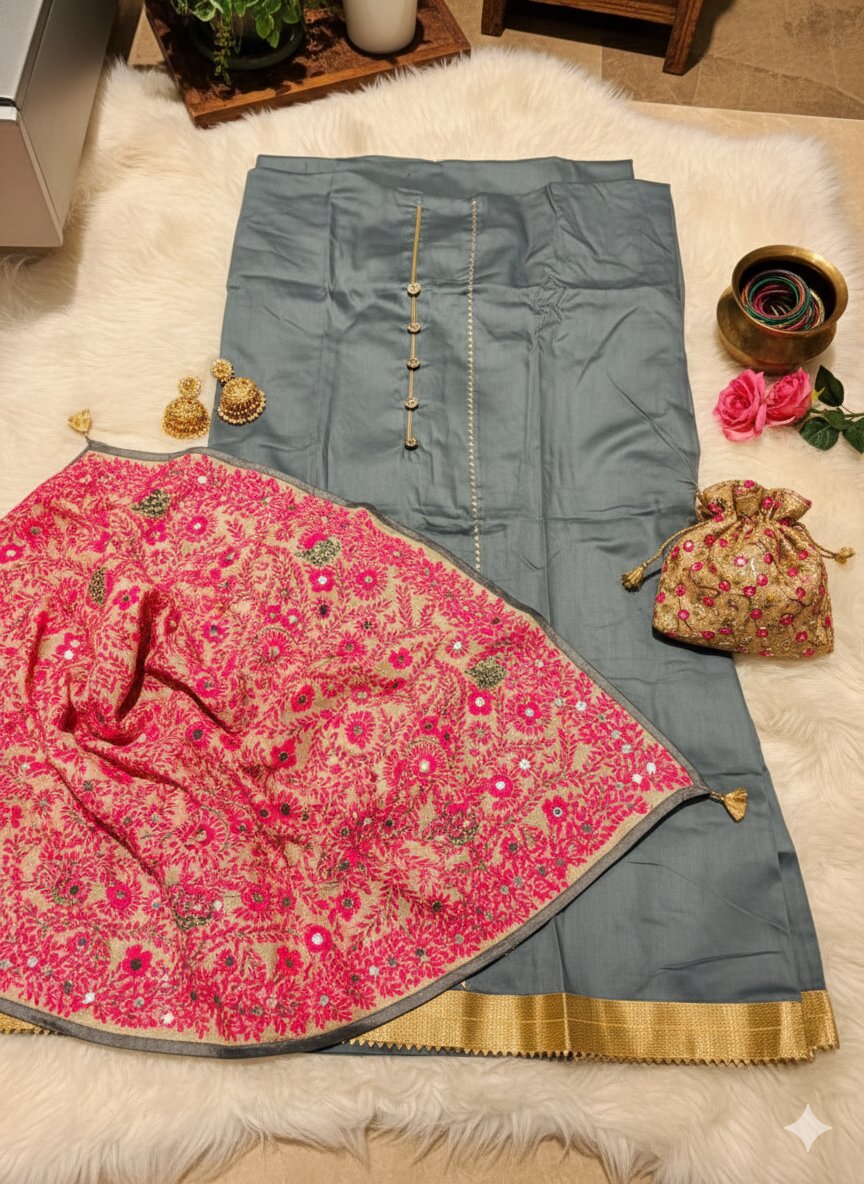 Gray kashmiri Suit