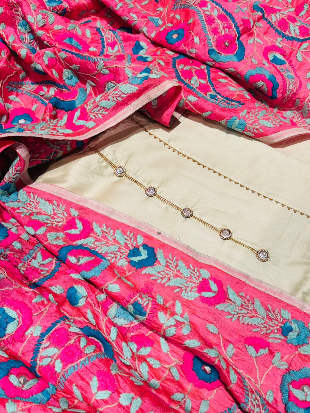 Pastel Green Kashmiri Suit
