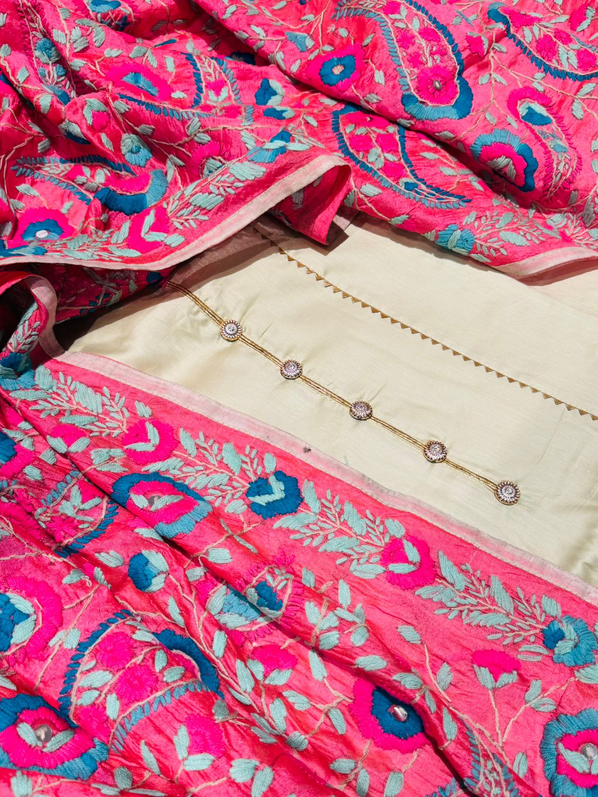 Pastel Green Kashmiri Suit